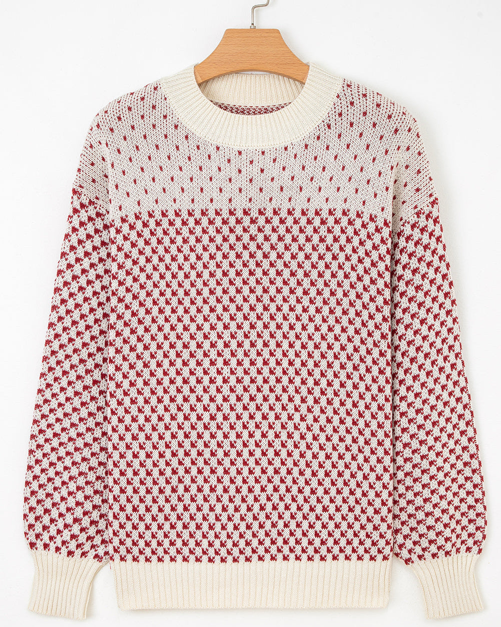 Judith Sleeve Knit Sweater - Red | Dropship